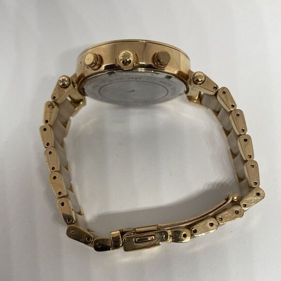 Michael Kors Parker MK5896 Womens Stainless Steel Analog Dial Quartz Watch WO308 - Picture 11 of 12